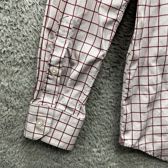 Robert Graham Men's Size 41 / 16 Medium Red White Shirt Work Business - Picture 10 of 15